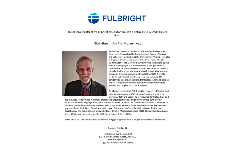 Fulbright Talk Flyer